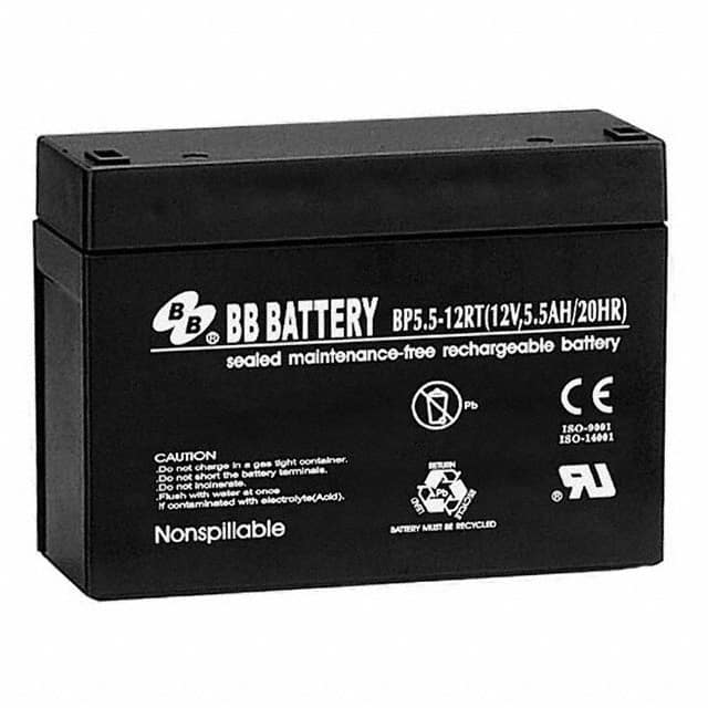 BP5.5-12-RT BATTERY LEAD ACID 12V 5.5AH