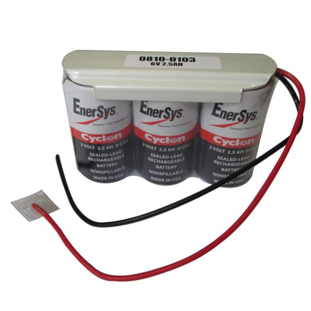 0810-0103 BATT SLA VRLA 6V 2.5AH D
