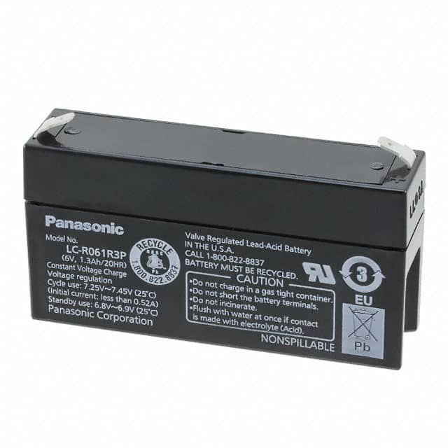 LC-R061R3P BATTERY LEAD ACID 6V 1.3AH