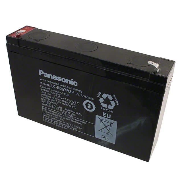 LC-R067R2P BATTERY LEAD ACID 6V 7.2AH