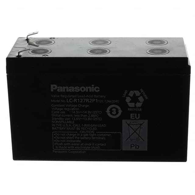 LC-R127R2P1 BATTERY LEAD ACID 12V 7.2AH