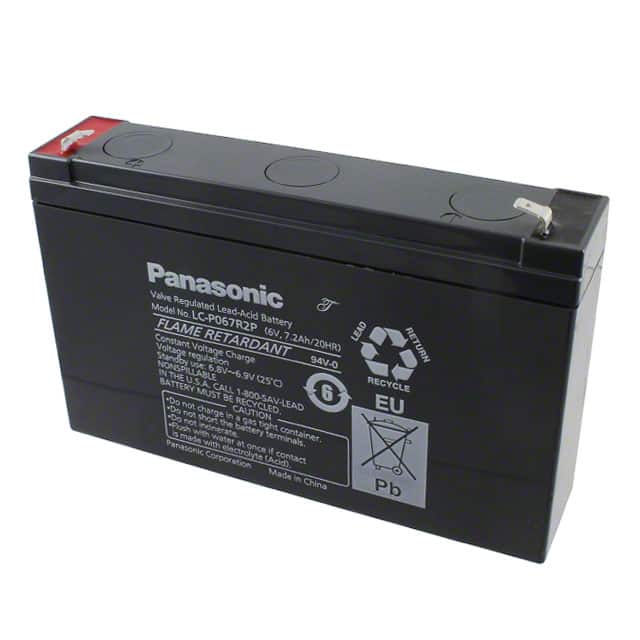 LC-P067R2P BATTERY LEAD ACID 6V 7.2AH