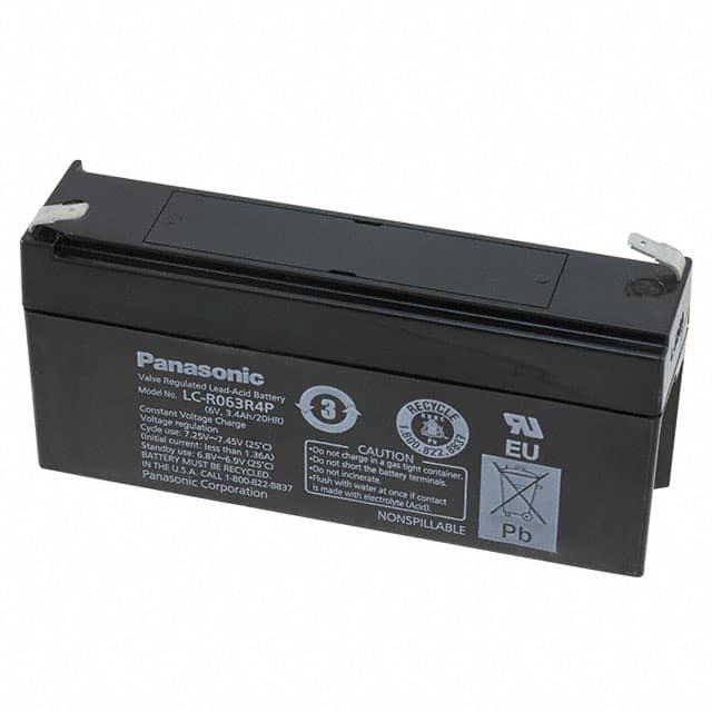 LC-RN063R4P BATTERY LEAD ACID 6V 3.4AH
