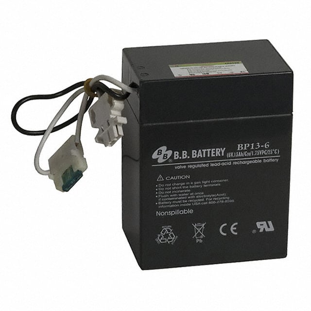 BP13-6-WH BATTERY LEAD ACID 6V 13AH