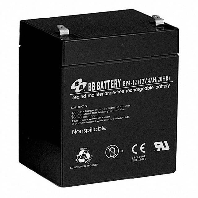 BP4-12-T1 BATTERY LEAD ACID 12V 4AH