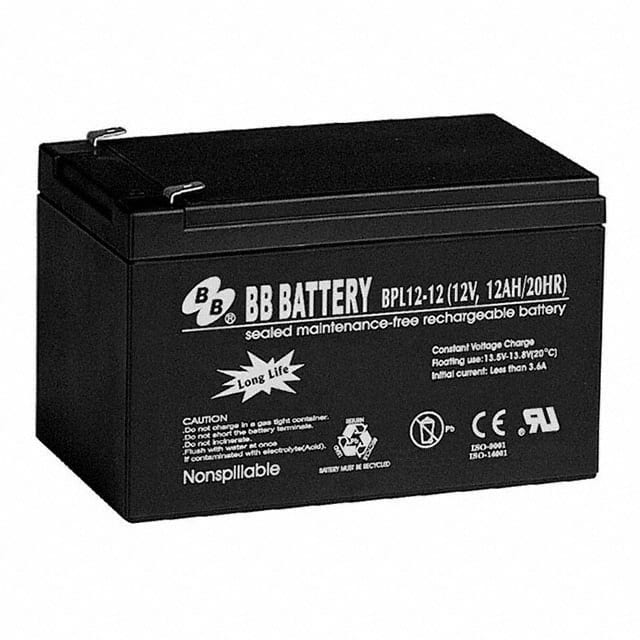 BPL12-12-T2 BATTERY LEAD ACID 12V 12AH