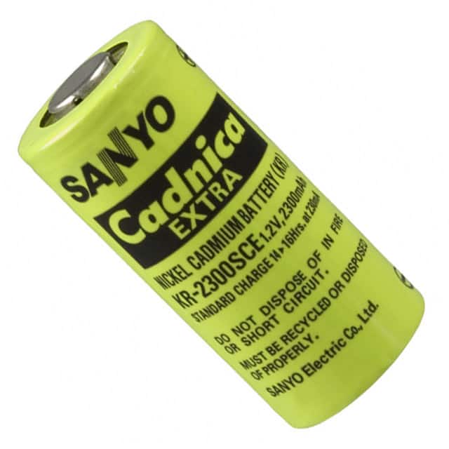 KR-2300SCE BATTERY NICAD 1.2V 2.3AH 5/4 SC