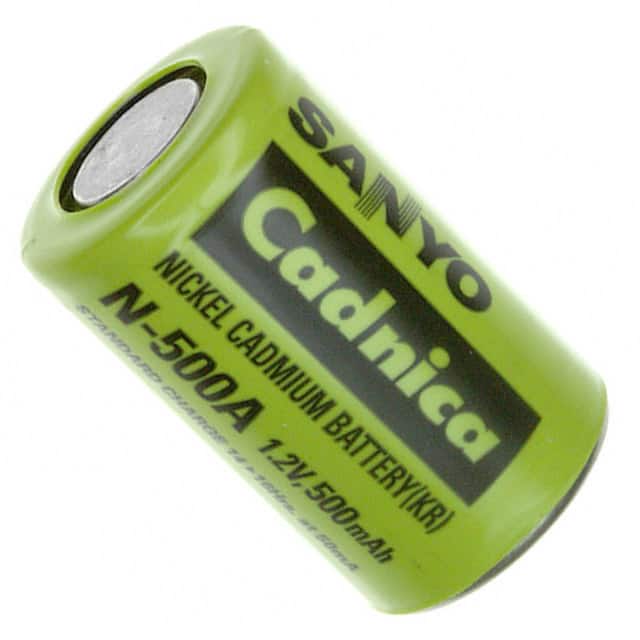 N-500A BATTERY NICAD 1.2V 500MAH 2/3 A