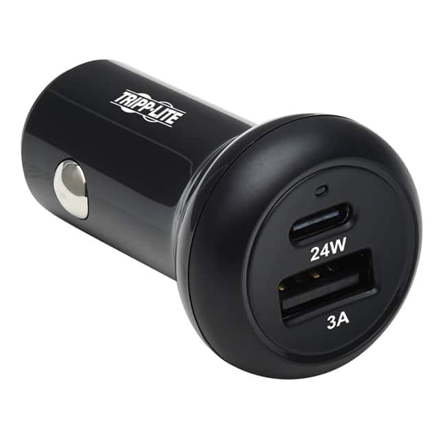 U280-C02-24W-1B BATT CHRGR USB AUTO ADAPTER 3A