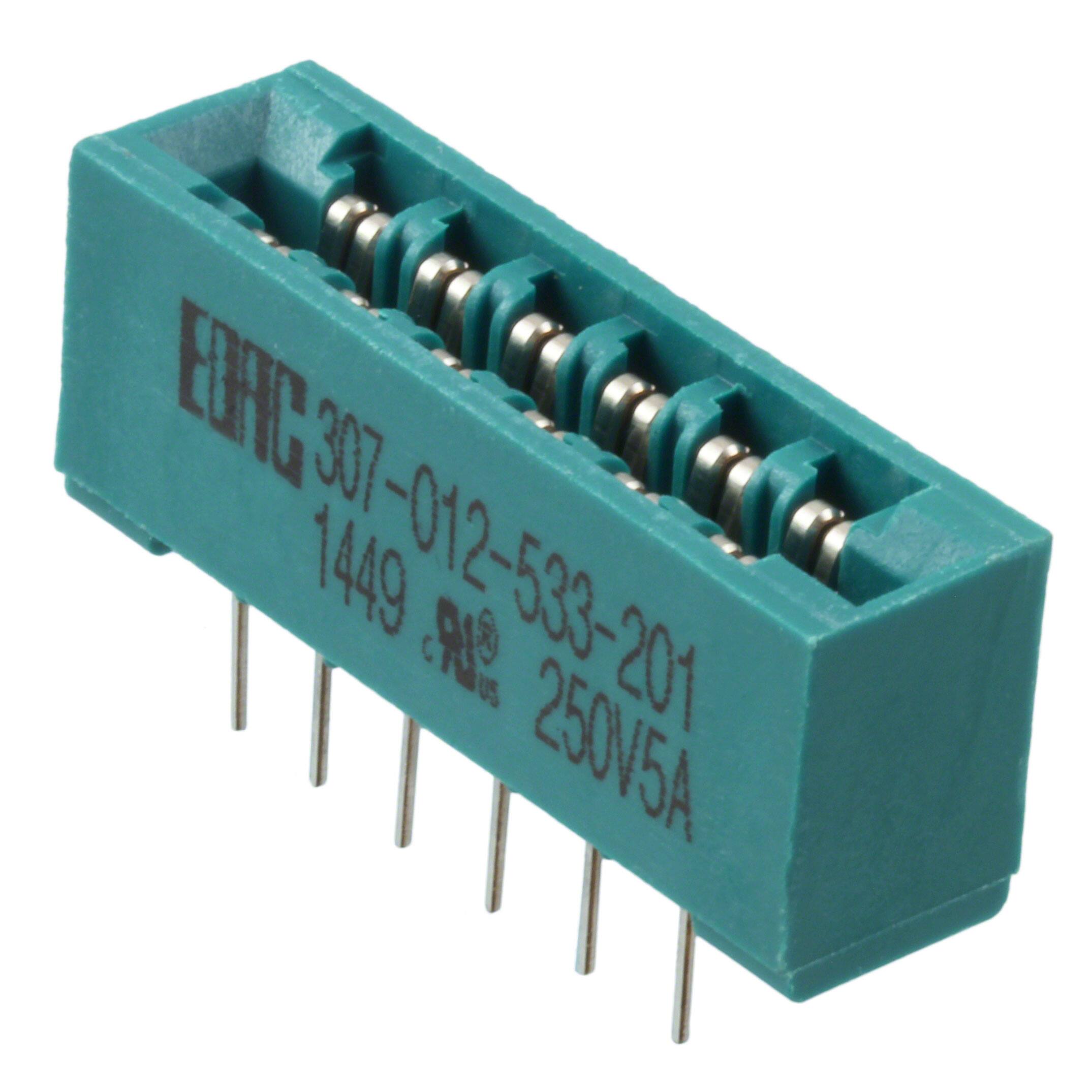307-012-533-201 CONN EDGE DUAL FMALE 12POS 0.156