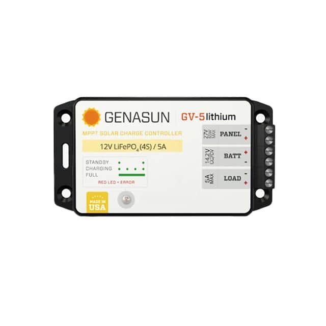 GV-5-LI-14.2V 5A SOLAR CHARGER MPPT 4S LIFEPO4