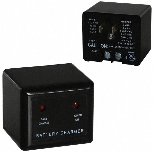 3VA0603007 BATT CHARGER WALL MOUNT 6V 400MA