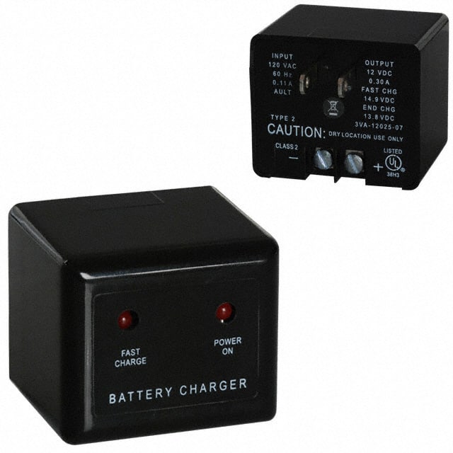 3VA1202507 BATT CHRGR WALL MOUNT 12V 300MA