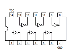 74LS04N The SIG 74LS04N is a Hex Inverter IC featuring six independent inverters in a 14-pin DIP or SOIC package. It is RoHS3 compliant.