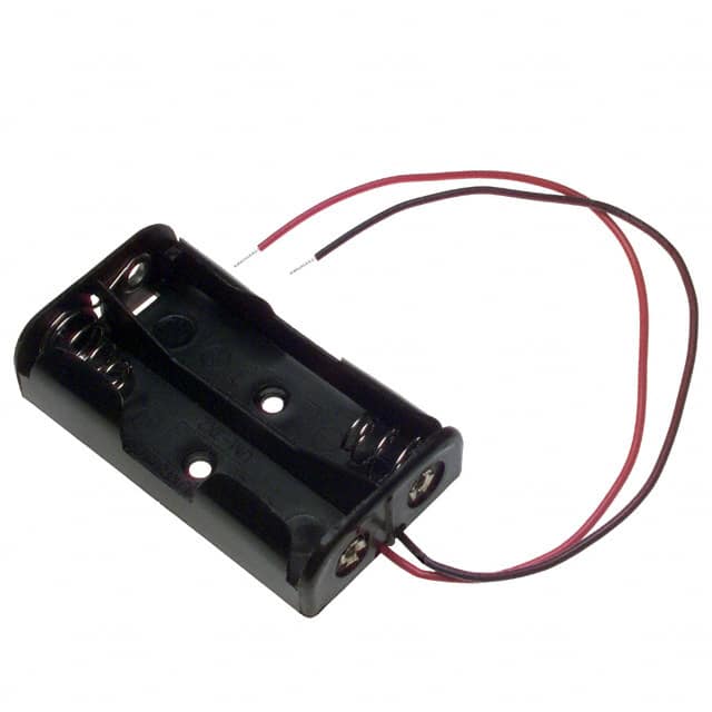 2463 BATT HOLDER AA 2 CELL 6" LEADS