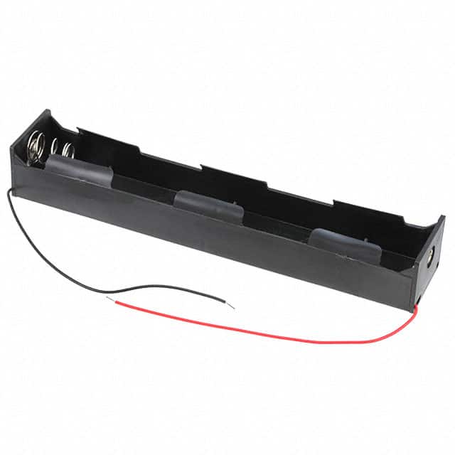 BH13DW BATT HOLDER D 3 CELL 6" LEADS