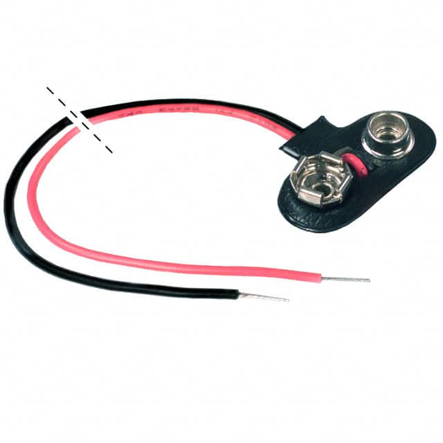 2242 BATT CONN SNAP 9V 1 CEL 6" LEADS