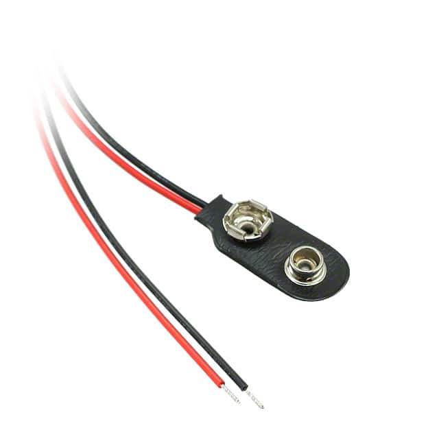 BS6I-HD BATT CONN SNAP 9V 1 CEL 6" LEADS