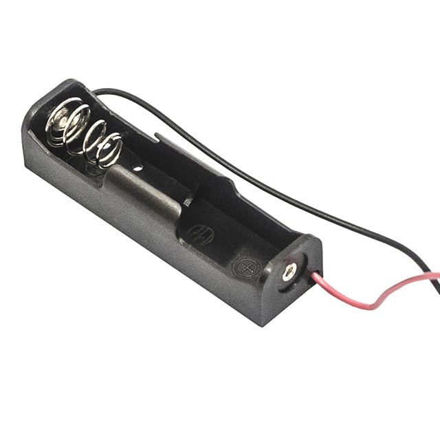 BCAAW BATT HOLDER AA 1 CELL 6" LEADS