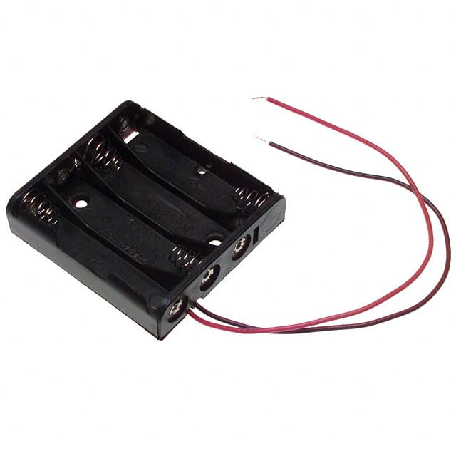 2482 BATT HOLDER AAA 4 CELL 6" LEADS