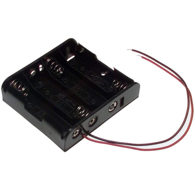 2478 BATT HOLDER AA 4 CELL 6" LEADS