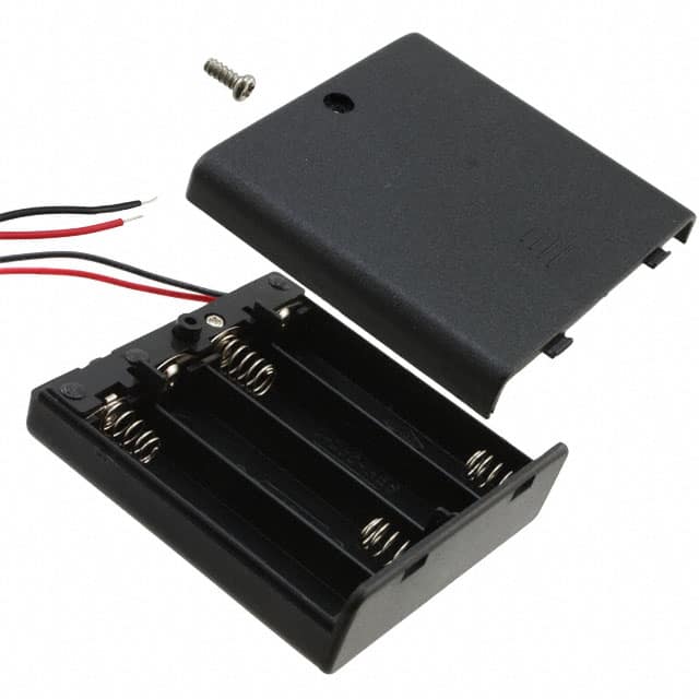 SBH341AS BATT HOLDER AA 4 CELL 6" LEADS