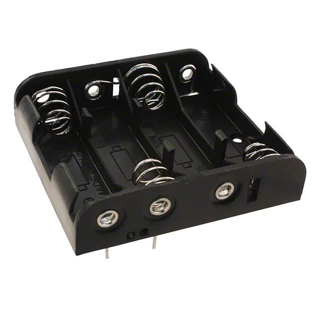 BH4AAPC BATTERY HOLDER AA 4 CELL PC PIN