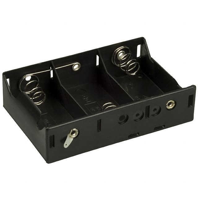 BH3DL BATT HOLDER D 3 CELL SOLDER LUG