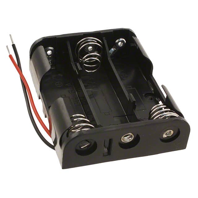 BH3AAW BATT HOLDER AA 3 CELL 6" LEADS