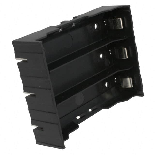 BK-18650-PC6 BATT HOLDER 18650 3 CELL PC PIN