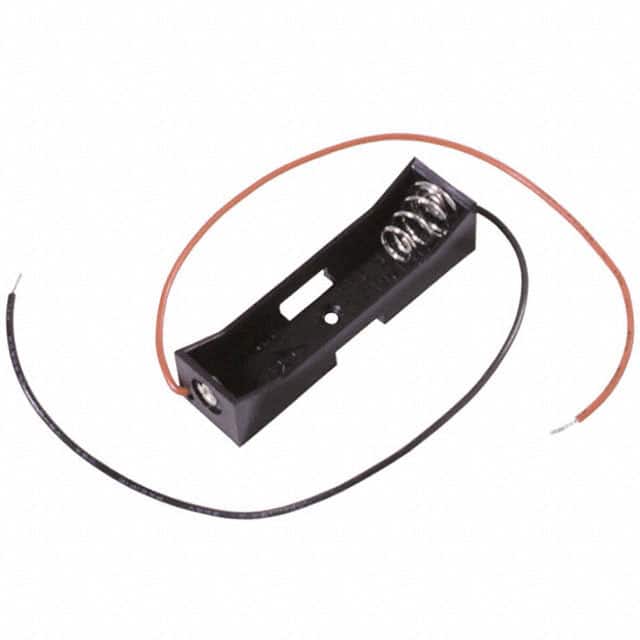 BCAAAW BATT HOLDER AAA 1 CELL 6" LEADS