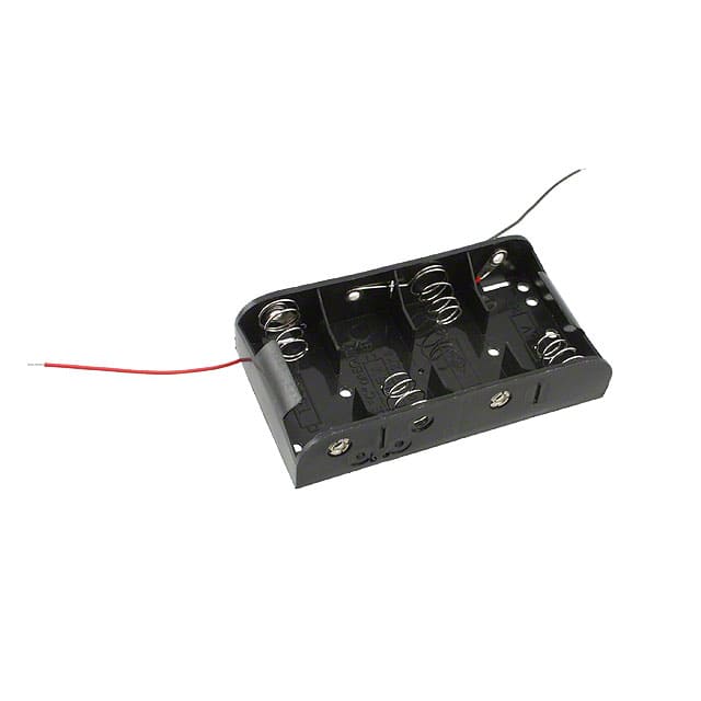BH4CW BATT HOLDER C 4 CELL 6" LEADS