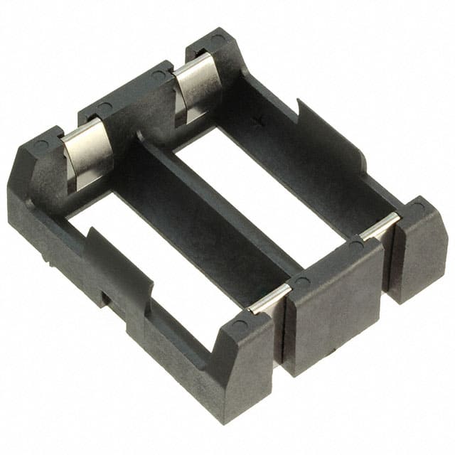 1097 BATT HOLDER 18350 2 CELL PC PIN