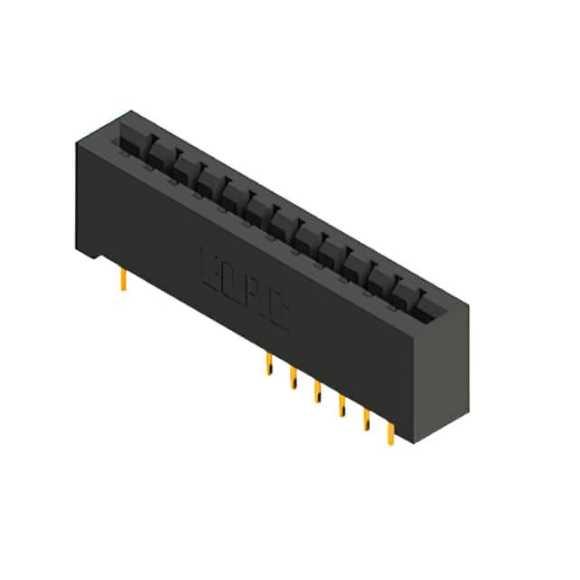 387-012-558-101 CONN EDGE SGL FMALE 12POS 0.156