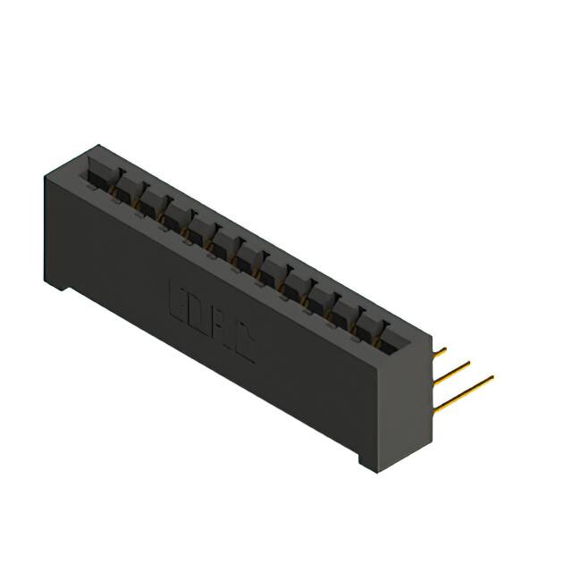 387-012-559-101 CONN EDGE SGL FMALE 12POS 0.156