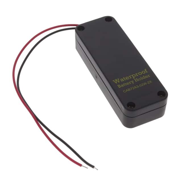 CAB72A3-02W-2X BATT HOLDER AAA 2CELL WIRE LEADS