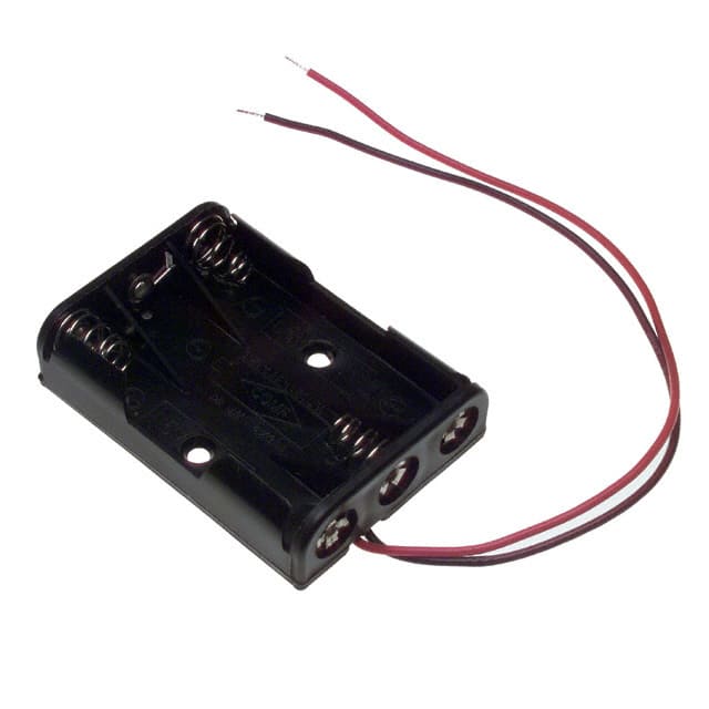 2480 BATT HOLDER AAA 3 CELL 6" LEADS