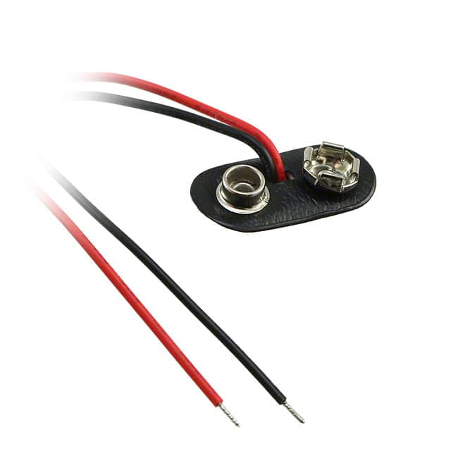 BS4T-HD BATT CONN SNAP 9V 1 CEL 4" LEADS
