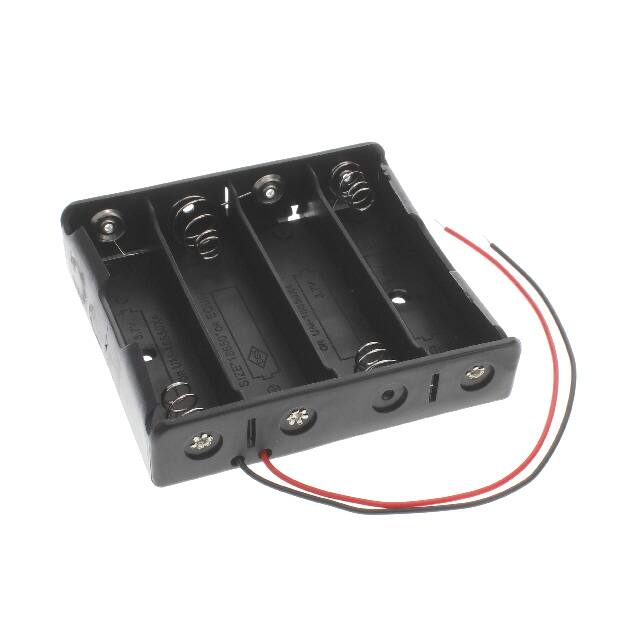 114090052 BATT HOLDER 18650 4CEL WIRE LEAD
