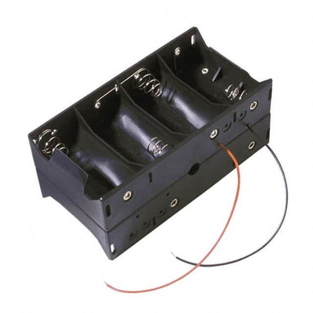 BH48DW BATT HOLDER D 8 CELL 6" LEADS