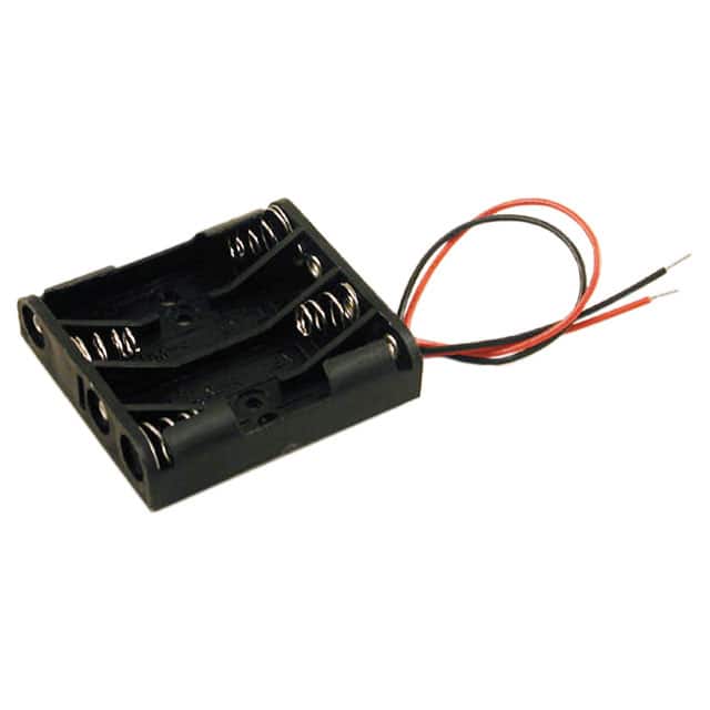 BH4AAAW BATT HOLDER AAA 4 CELL WIRE LEAD