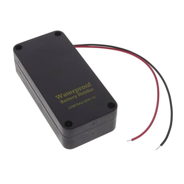CAB75A2-02W-1X BATT HOLDER AA 2 CELL WIRE LEADS