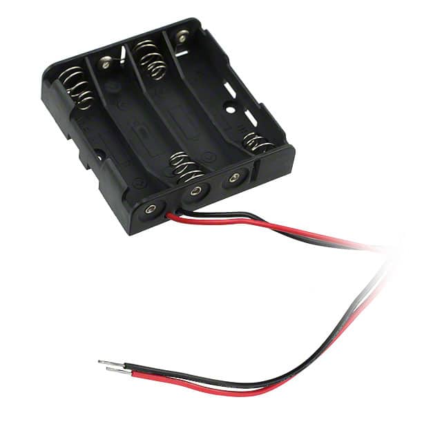 BH4AAAW BATT HOLDER AAA 4 CELL 6" LEADS