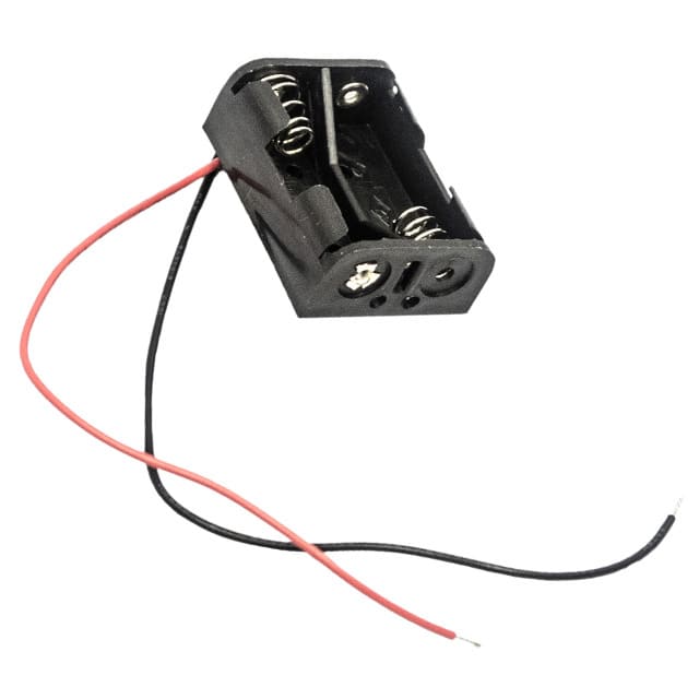 BH2NW BATT HOLDER N 2 CELL 6" LEADS