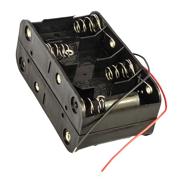 BH48CW BATT HOLDER C 8 CELL 6" LEADS