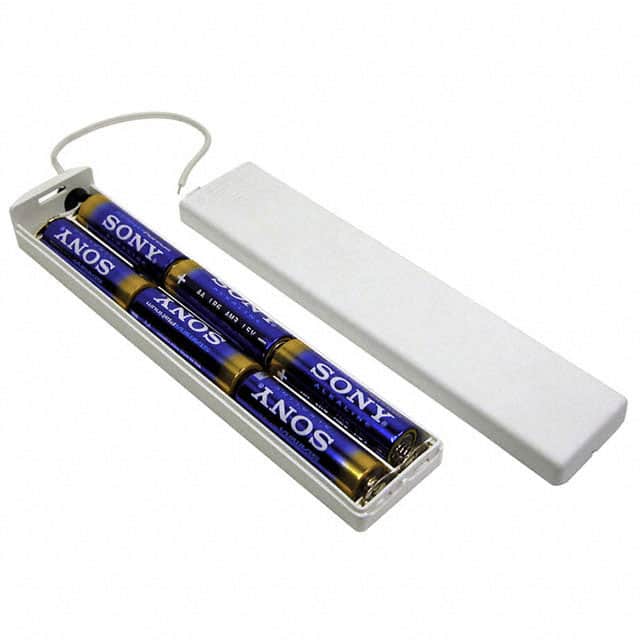 BK-6089 BATT HOLDER AA 6 CELL 6" LEADS
