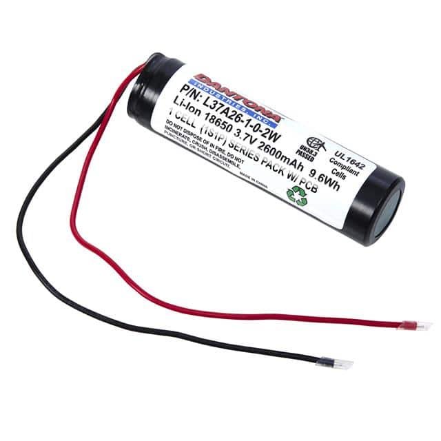 L37A26-1-0-2W DANTONA INDUSTRIES 3.7 VOLT 2600