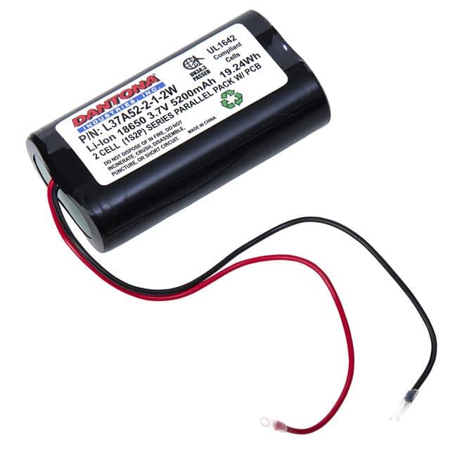 L37A52-2-1-2W DANTONA INDUSTRIES 3.7 VOLT 5200