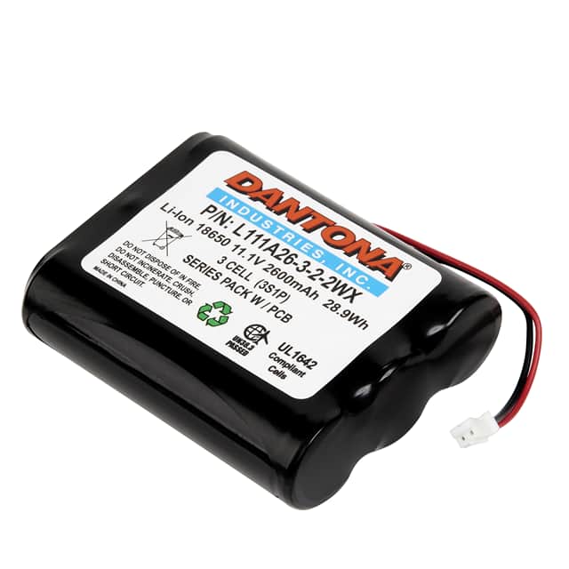 L111A26-3-2-2WX BATTERY PACK LI-ION 11.1V 18650