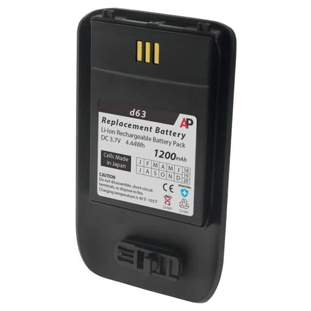RB-D63-LB Ascom d63 Phone Black Battery